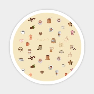 Coffee pattern Magnet